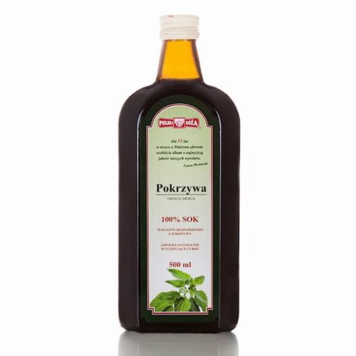Sok pokrzywa 100% bez cukru 500 ml - Polska Róża