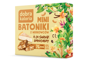Mini batoniki z nerkowców à la sernik waniliowy 6 sztuk - Dobra Kaloria