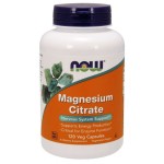 Magnesium Citrate Cytrynian magnezu 120 kapsułek vege - Now