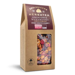 Herbatka liofilizowana Owocowe Witaminki EKO (wysoka zawartość witaminy C) 80 g - Dary Natury