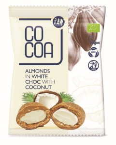 Migdały w białej polewie z solą BIO 70 g - Cocoa