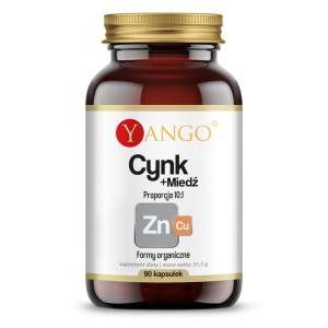 Cynk + miedź 90 kapsułek roślinnych - Yango