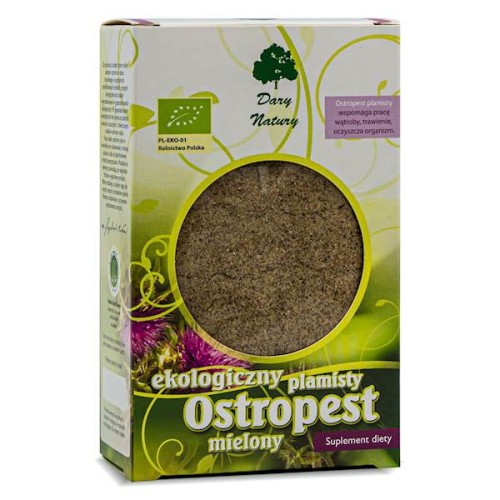 Ostropest plamisty mielony EKO suplement diety 100 g - Dary Natury