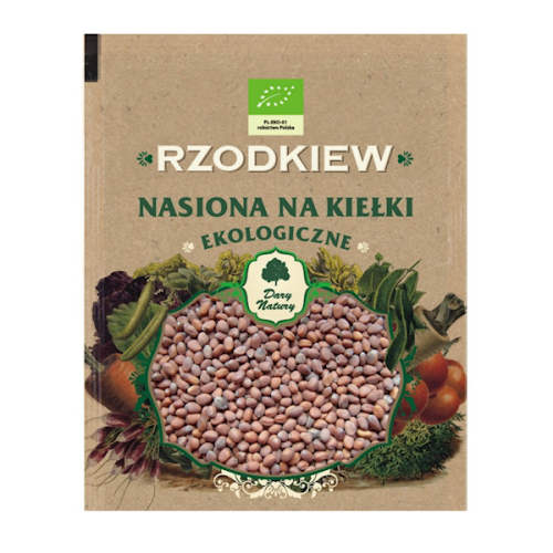 Rzodkiew nasiona na kiełki EKO 30g - Dary Natury