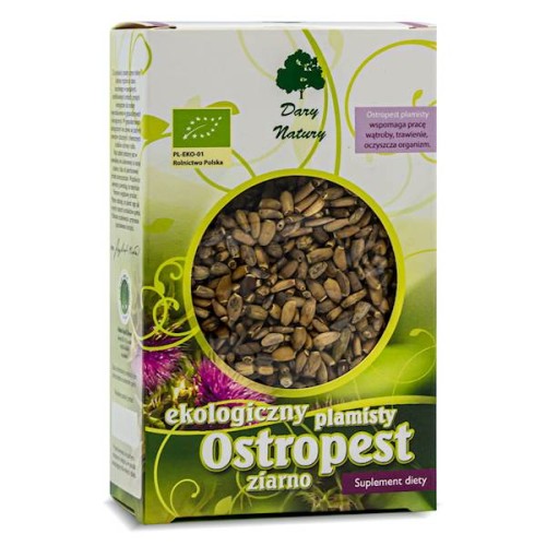 Ostropest plamisty nasiona EKO - suplement diety 100 g - Dary Natury