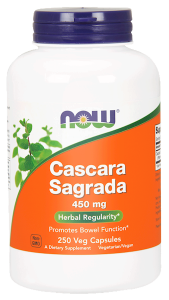 Cascara Sagrada Szakłak Amerykański 450 mg 250 kapsułek - Now