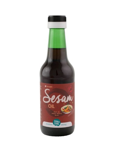 Olej sezamowy (z prażonych nasion) bezglutenowy 250 ml - Terrasana