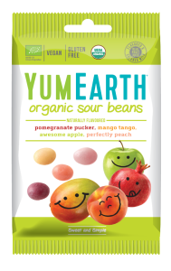 Cukierki kwaśne fasolki Sour Beans EKO 50 g - YumEarth Organic