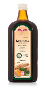 Sok kurkuma z cytryną 100% bez cukru 500 ml - Polska Róża