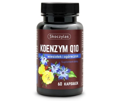 Koenzym Q10, wiesiołek i ogórecznik - 60 kapsułek - Skoczylas