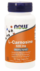 L-Carnosine L-Karnozyna 500 mg 100 kapsułek - Now