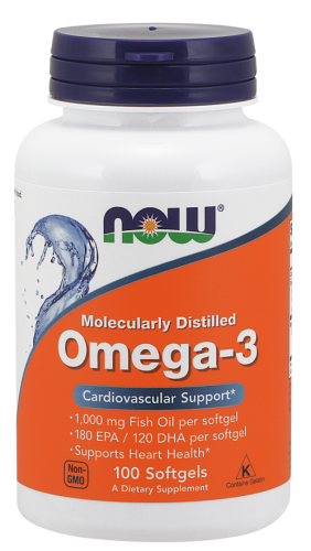 Omega 3 1000 mg - 100 kapsułek - Now