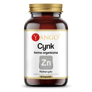 Cynk organiczny 90 kapsułek roślinnych - Yango