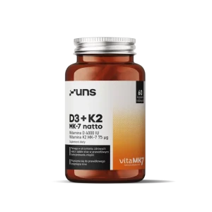 Witamina D3 + K2 MK-7 natto 60 kapsułek - UNS