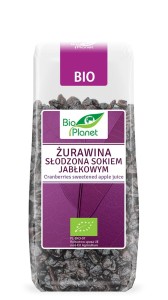 Żurawina słodzona sokiem jabłkowym EKO 100 g - Bio Planet