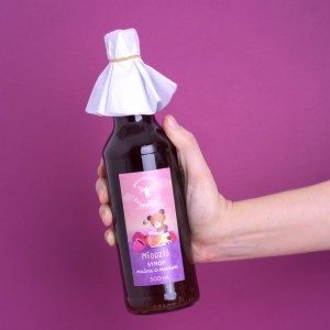 Syrop malinowy z miodem Miodziś 500 ml - Manufaktura Rodziny Sadowskich