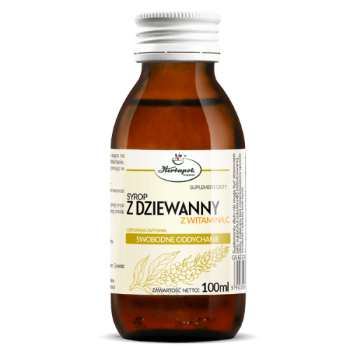 Syrop z dziewanny z witaminą C 100 ml - Herbapol Kraków