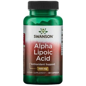 ALA Kwas alfa liponowy 600 mg 60 kapsułek - Swanson