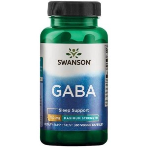 Gaba Forte 750 mg 60 kapsułek - Swanson