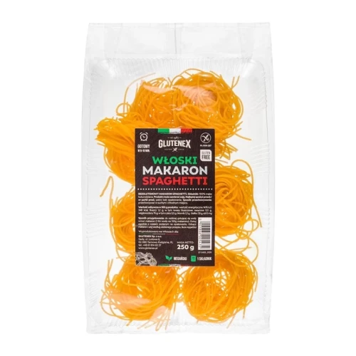 Włoski makaron spaghetti bezglutenowy 250 g - Glutenex
