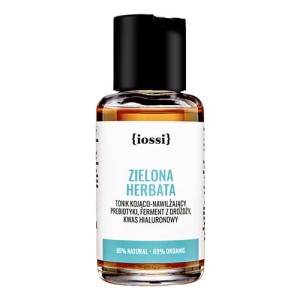 Zielona Herbata Tonik kojąco-nawilżający Prebiotyki, ferment z drożdży, kwas hialuronowy 50 ml - iossi