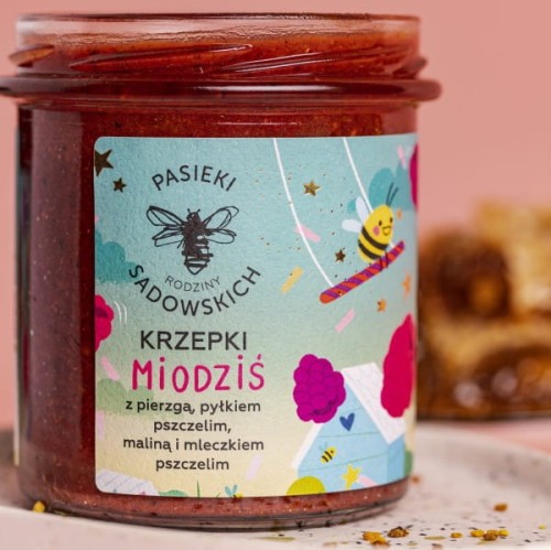 Krzepki Miodziś 410 g - Pasieki Rodziny Sadowskich