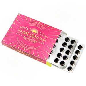 Mumio oczyszczone Shilajit 200 mg 60 tabletek - Nami
