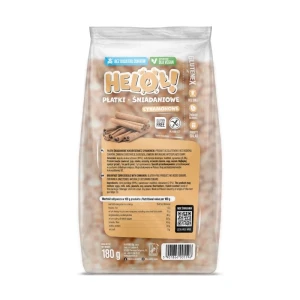 Heloł! Płatki śniadaniowe cynamonowe bez dodatku cukrów bezglutenowe 180 g - Glutenex