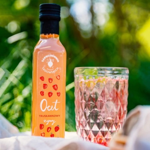 Ocet truskawkowy 250 ml - Pasieki Rodziny Sadowskich