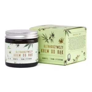 Ultraodżywczy konopny krem do rąk z CBD Trawa Cytrynowa 50 ml - Hemp King