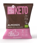 Migdały w czekoladzie KETO z olejem MCT bez dodatku cukru bezglutenowe BIO 70 g - Cocoa