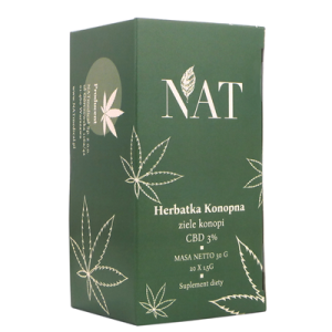 Herbatka konopna 3% CBD fix 20 x 1,5 g (saszetki) - NAT
