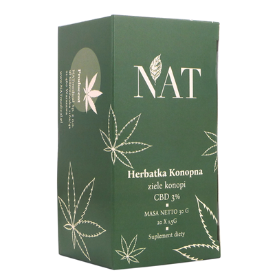 Herbatka konopna 3% CBD fix 20 x 1,5 g (saszetki) - NAT
