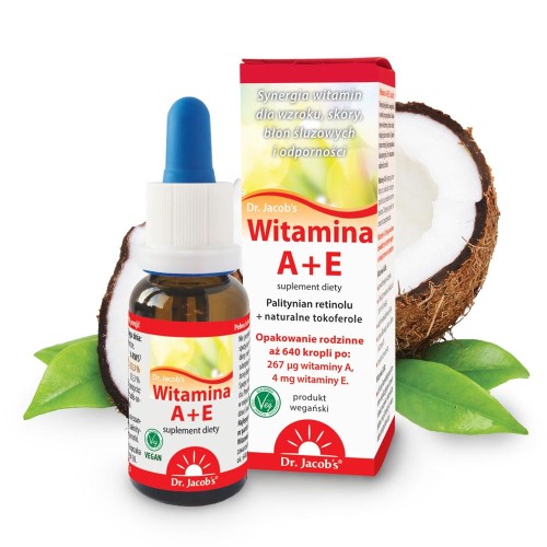 Witamina A+E w kroplach 20 ml - Dr Jacobs