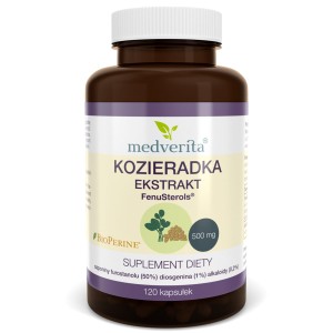 Kozieradka FenuSterols ekstrakt 120 kapsułek - Medverita