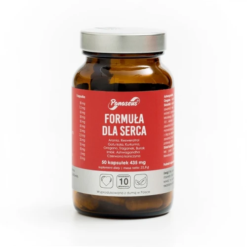 Formuła dla Serca - 50 kapsułek roślinnych - Panaseus
