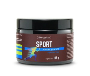 Sport ananas, guarana proszek 186 g - Skoczylas