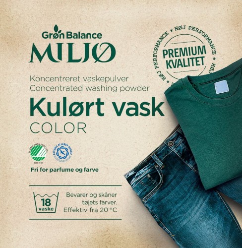 Proszek do prania kolorowych ubrań koncentrat ECO 785 g - Grøn Balance