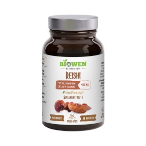 Reishi Lakownica żółtawa ekstrakt 400 mg 90 kapsułek - Biowen