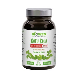 Gotu Kola Wąkrotka azjatycka ekstrakt 330 mg 120 kapsułek - Biowen