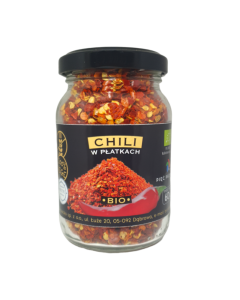 Chili w płatkach BIO bezglutenowe 60 g - Pięć Przemian