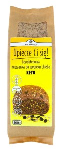 Mieszanka do wypieku chleba KETO bezglutenowa 500 g - Pięć Przemian
