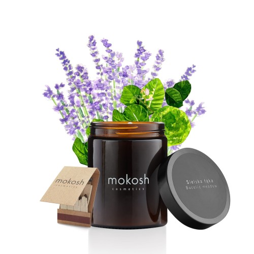 Roślinna świeca sojowa Sielska Łąka 180 ml / 140 g - Mokosh