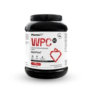 WPC 80 koncentrat białka serwatkowego Truskawka 700 g - GymFood PharmoVit