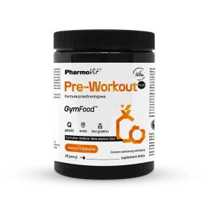 Pre - Workout Plus formuła przedtreningowa Owoce Tropikalne 500 g - GymFood PharmoVit