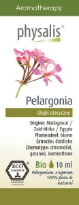 Olejek eteryczny Pelargonia Geranium BIO 10 ml - Physalis