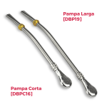 Bombilla do Yerba Mate Pampa Larga stal nierdzewna 19 cm
