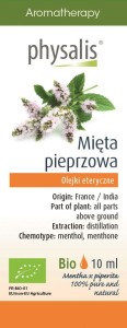 Olejek eteryczny Mięta pieprzowa Pepermint BIO 10 ml - Physalis