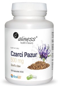 Czarci Pazur Devil’s claw 500 mg 100 kapsułek - Aliness