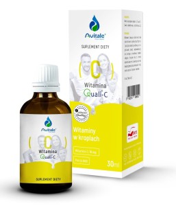 Witamina C Quali-C® kwas L-askorbinowy krople 30 ml - Avitale